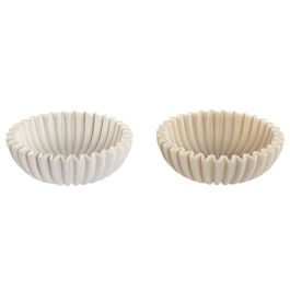 DKD Home Decor Centro Mesa Scandi de Resina Beige Blanco 20x20x6.5 cm (2 Unidades) Precio: 24.50000014. SKU: B1D22AJ4T5