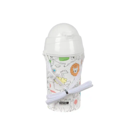 Botella de Agua Safta Zoo Beige PVC 500 ml