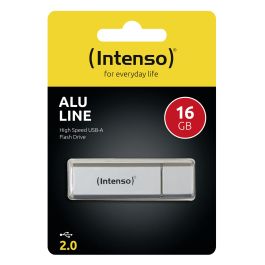Intenso 3521472 Memoria USB 2.0 16GB ALU LINE Aluminio