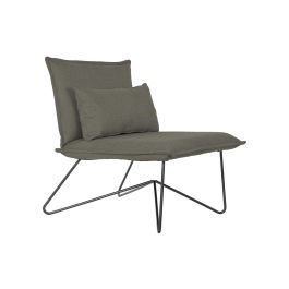 DKD Home Decor Sillon Urban Gris Negro Poliester Metal 78 x 75 x 66 cm