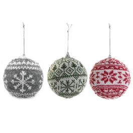 DKD Home Decor Decoración Colgante Navidad Tradicional Rojo Gris 8 x 8 x 8 cm (12 Unidades) Precio: 10.50000006. SKU: B1EDL4LGDM