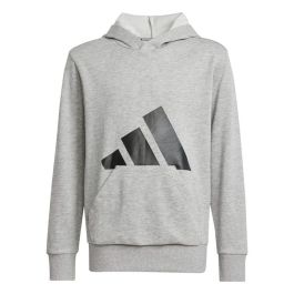 Sudadera con Capucha Niña Adidas Big Logo French Terry Hd Gris claro S