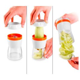 Tescoma Cortador Espiral Handy, 3 Cuchillas Acero Inoxidable, Mango Protector, Ø8 x 17 cm, Apto para Lavavajillas Tescoma Cortador Espiral Handy, 3 Cuchillas Acero Inoxidable, Mango Protector, Ø8 x 17 cm, Apto para Lavavajillas