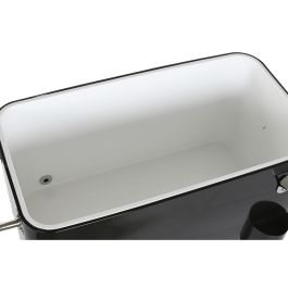 Nevera Portátil DKD Home Decor 74 x 43 x 83 cm Negro Acero Aluminio Polipropileno 56 L