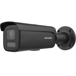 Hikvision Cámara IP Bullet 4MP Smart Hybrid Light ColorVu 2.8-12mm WDR IK10 IP67 PoE Audio Alarma Luz Híbrida 60m Negra