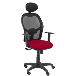 PIQUERAS Y CRESPO Silla Alocen malla negra asiento bali granate brazos regulables cabecero fijo Precio: 204.49999944. SKU: S5703934