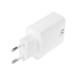 Ewent EW1320 Cargador Interior Blanco para Smartphone, Universal, 100-240V, 20W, USB Tipo C