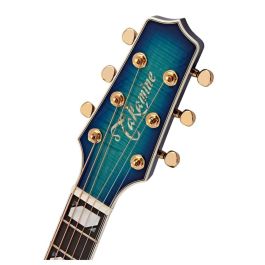 Takamine 178 A/E Guitarra Acústica Thinline Cutaway Blue Flamme para Escenario