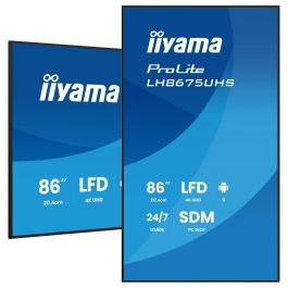 iiyama LH8675UHS-B2AG Pantalla Profesional Digital Signage 85.6" 4K UHD IPS 16:9 Wifi 3xHDMI DP USB 24/7 Precio: 2558.5000001. SKU: B12D9JM73Z