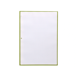 Antartik Recambio A4 80 Hojas 90gr Cuadro 5mm 4 Taladros Color Verde