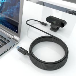 AISENS - CABLE USB3.2 GEN2x1 10GBPS AOC SOLO DATOS, USB-A/M-USB-C/M, NEGRO, 15M