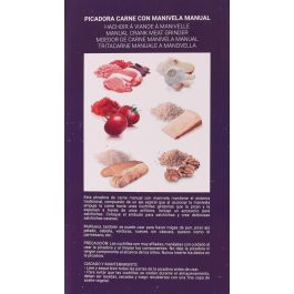 Quttin Picadora de Carne con Manivela 13.5 cm Ancho x 23.8 cm Alto x 13.5 cm Largo