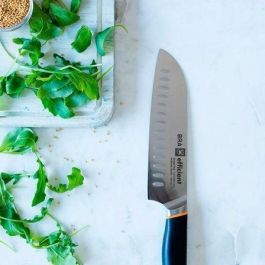 Cuchillo Santoku Bra Efficient A198004/ Hoja 180mm/ Acero inoxidable Cuchillo Santoku Bra Efficient A198004/ Hoja 180mm/ Acero inoxidable
