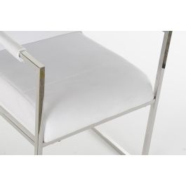DKD Home Decor Butaca Blanco Acero y Poliester 68 x 92 x 56 cm