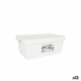 Caja de Almacenaje con Tapa Tontarelli Maya Blanco 4,2 L 28 x 18 x 11,2 cm (12 Unidades) Precio: 41.68999945. SKU: B1K6B5ZH2G