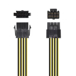 Aisens Cable de Alimentación Microprocesador A131-0419 Molex 4+4 PIN Macho a Molex 8 PIN Hembra 30cm