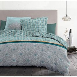 Home Linge Passion Juego Edredón Luxor Algodón 57 Hilos Tejido Muy Apretado 240x260 cm + 2 Fundas Almohada 65x65 cm - Verde Esmeralda y Blanco Home Linge Passion Juego Edredón Luxor Algodón 57 Hilos Tejido Muy Apretado 240x260 cm + 2 Fundas Almohada 65x65 cm - Verde Esmeralda y Blanco
