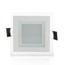 Foco Downlight LED 6W 600Lm 6000ºK Cuadrado   Cristal 40.000H [GR-MB02-6W-CW]