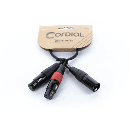 Cable Y Xlr Macho / 2 Xlr Hembra 30 Cm Cable Y Xlr Macho / 2 Xlr Hembra 30 Cm
