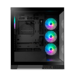 NOX Hummer Glock Semitorre ATX Cristal Templado Frontal y Lateral Negro