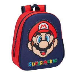 Safta Mochila 3D Super Mario, 27x33x10cm, para niños a partir de 3 años