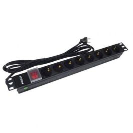 PHASAK Regleta 19" con interruptor 8 tomas - Schuko PHASAK Regleta 19" con interruptor 8 tomas - Schuko