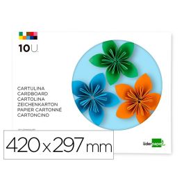 Bloc Trabajos Manuales Liderpapel Cartulina 297x420 mm 10 Hojas Colores Surtidos Precio: 4.585899407099999. SKU: B15Z8NQK2A