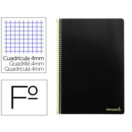 Cuaderno Espiral Liderpapel Folio Smart Tapa Blanda 80H 60 gr Cuadro 4 mm Con Margen Color Negro 10 unidades Precio: 17.544999891099998. SKU: B1HBRGCXR7