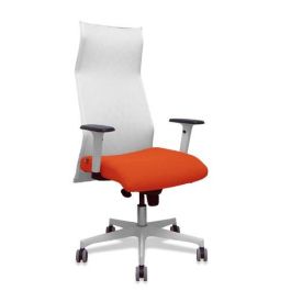 Sillon Piqueras Y Crespo Sahuco Direccion Uso Intensivo (8H) Brazos Blancos Regulables Mecanismo Sincro Respaldo Malla Blanca Transpirable Y Asiento Tapizado Bali Naranja Oscuro Precio: 509.88999974. SKU: B1CBDS7PBH