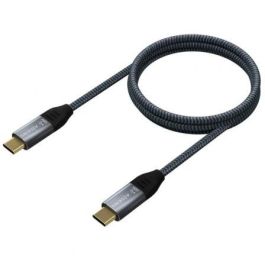 AISENS - Cable USB 3.2 GEN2x2 ALUMINIO 20GBPS 8K@30HZ 5A 100W E-MARK, TIPO USB-C/M-USB-C/M, GRIS, 1.0M AISENS - Cable USB 3.2 GEN2x2 ALUMINIO 20GBPS 8K@30HZ 5A 100W E-MARK, TIPO USB-C/M-USB-C/M, GRIS, 1.0M