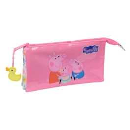 Safta Portatodo Triple Peppa Pig "Baby Pig" 22x12x3cm para Niños 3+ Años