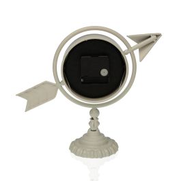 Reloj Mesa Flecha Blanco Versa 23X16CM (2 Unidades) Reloj Mesa Flecha Blanco Versa 23X16CM (2 Unidades)