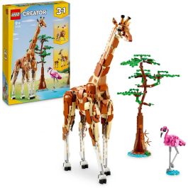 LEGO 31150 Creator 3en1 Safari Animales Salvajes, Juguete con Figuras: Jirafa, Gacelas y León