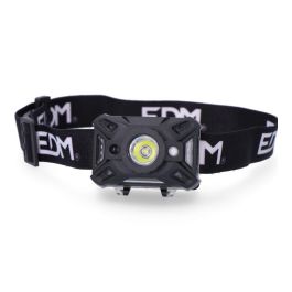 Edm Linterna de cabeza LED con sensor, 7 tipos de luz, 5W/1W, 200LM-25LM, luz roja, inclinación ajustable, 8500K, 3xAAA