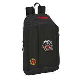Mini Mochila Escolar Safta Con Cremallera Vertical Stranger Things 390x220x100 mm Mini Mochila Escolar Safta Con Cremallera Vertical Stranger Things 390x220x100 mm