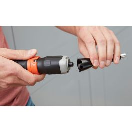 Black+Decker Atornillador en línea 6V BCF601C-XJ, reversible, incluye accesorios, 5Nm, 220RPM