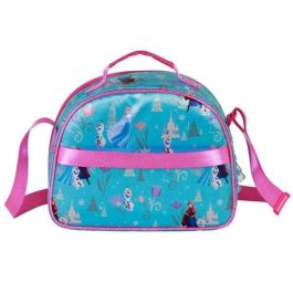 Karactermania Bolsa Portamerienda 3D Frozen 2 Family Azul 25.5x10x20 cm con Cremallera y Forro Isotérmico