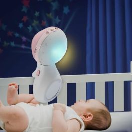 Infantino INF1695997158526 Móvil Musical y Proyector Dulce Noche 3 en 1 Rosa