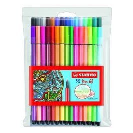 Stabilo Rotulador Pen 68 Acuarelable Estuche 24 Colores Estándar + 6 Colores Neón Trazo 1 mm Precio: 31.89000012. SKU: B1EYQP9SKK