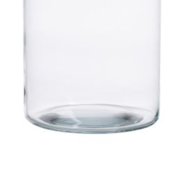 Jarrón Decoración Transparente Cristal 15 X 15 X 20 cm