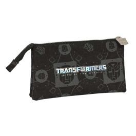 Portatodo Triple Transformers Negro 22 x 12 x 3 cm Portatodo Triple Transformers Negro 22 x 12 x 3 cm