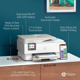HP 242Q0B Impresora Multifunción Inyección Tinta Envy Inspire 7920e Wi-Fi Doble Banda Dúplex Automático ADF Blanca Portobello