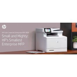 HP Color LaserJet Enterprise M480f - Impresora Multifunción Láser Color con Escáner, Fax, 27 ppm, Duplex, Pantalla Táctil 4.3", 2 GB RAM, HP Sure Start