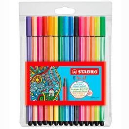 Stabilo Rotulador Pen 68 Estuche 15 Unidades (10 Colores Estándar + 5 Neón) Acuarelable Punta 1mm Trazo Brillante Precio: 13.50000025. SKU: S8420972