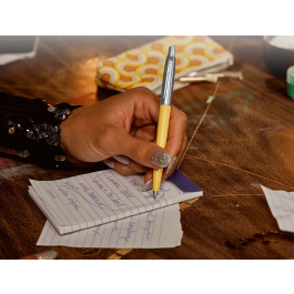 Recambio Parker Plastico Punta Normal Azul