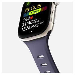 Nomad Tempo Band - Correa de Caucho para Apple Watch 41mm/42mm, Color Púrpura Dusk, Ajustable y Resistente al Agua