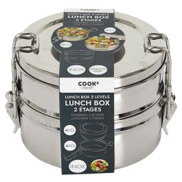 Cook Concept Fiambrera 2 Pisos Acero Inoxidable 400ml C/u 14x13.4x9.5cm Precio: 5.59000035. SKU: B1ACQMX2TG