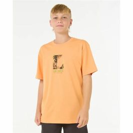 Camiseta de Manga Corta Infantil Rip Curl Raw Energy Frame Tee Naranja