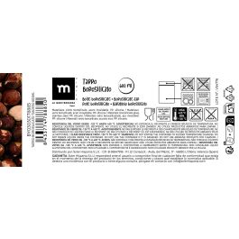 La Mediterranea Tarro Borosilicato con Tapa de Acero Inoxidable 600 ml con Medidas 10.8x10.8x11 cm