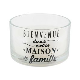 Home Deco Factory Bol Con Vela 3 Mechas Une Famille Decorativo Aroma Fresco 13cm